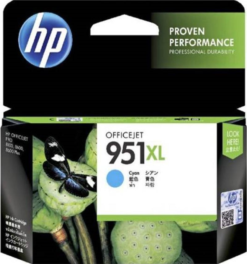 Genuine HP 951XL CN046AA Cyan Ink Cartridge 1,500 Page