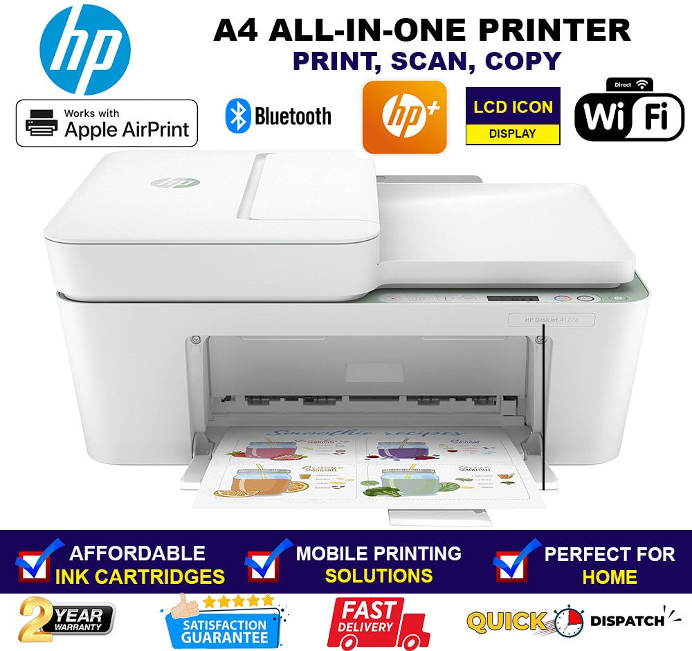 HP DeskJet Plus 4122e Colour A4 All-in-One Printer 26Q96A