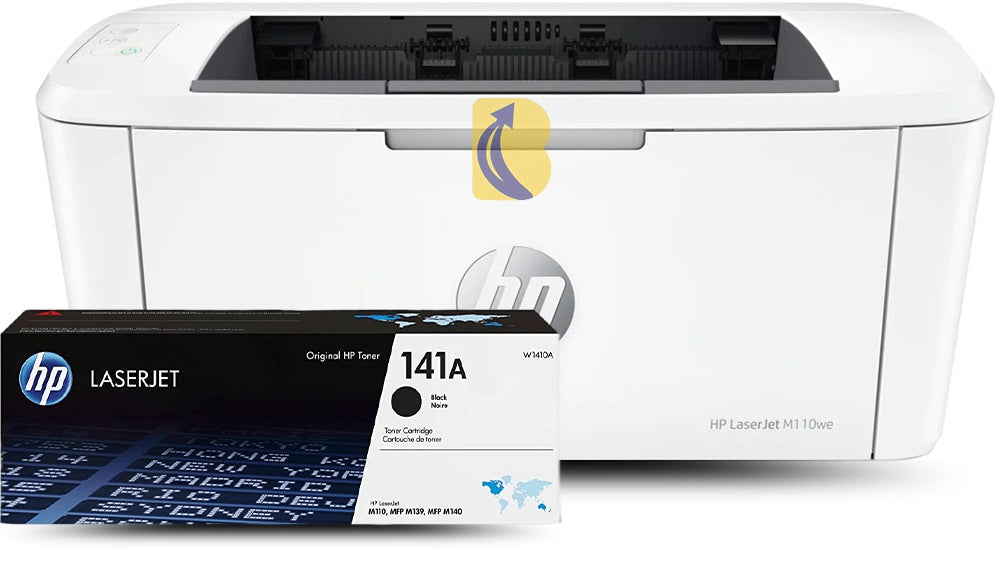 HP LaserJet M110we 20ppm A4 Wireless Mono Laser Printer + Toner Bundle