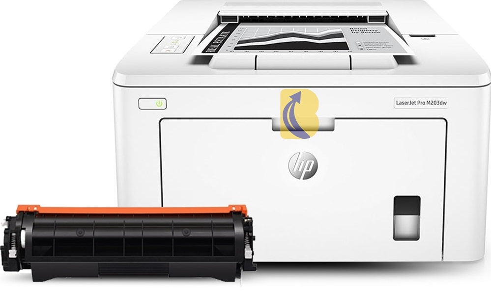 HP Pro M203dw LaserJet Mono Desktop Laser Printer G3Q47A + Toner Bundle