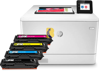 HP Color LaserJet Pro M454dw A4 Colour Laser Printer + Compatible Toners Bundle