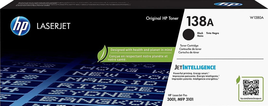 Genuine HP 138A Black Toner Cartridge W1380A 1,500 Print