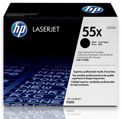 Genuine HP 55X CE255X Black Toner Cartridge 12,000 Pages