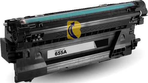 HP 655A CF450A Compatible Black Toner Cartridge 12,500 Print