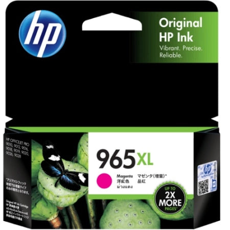 Genuine HP 965XL Magenta High Capacity Ink Cartridge 3JA82AA 1,600 Prints