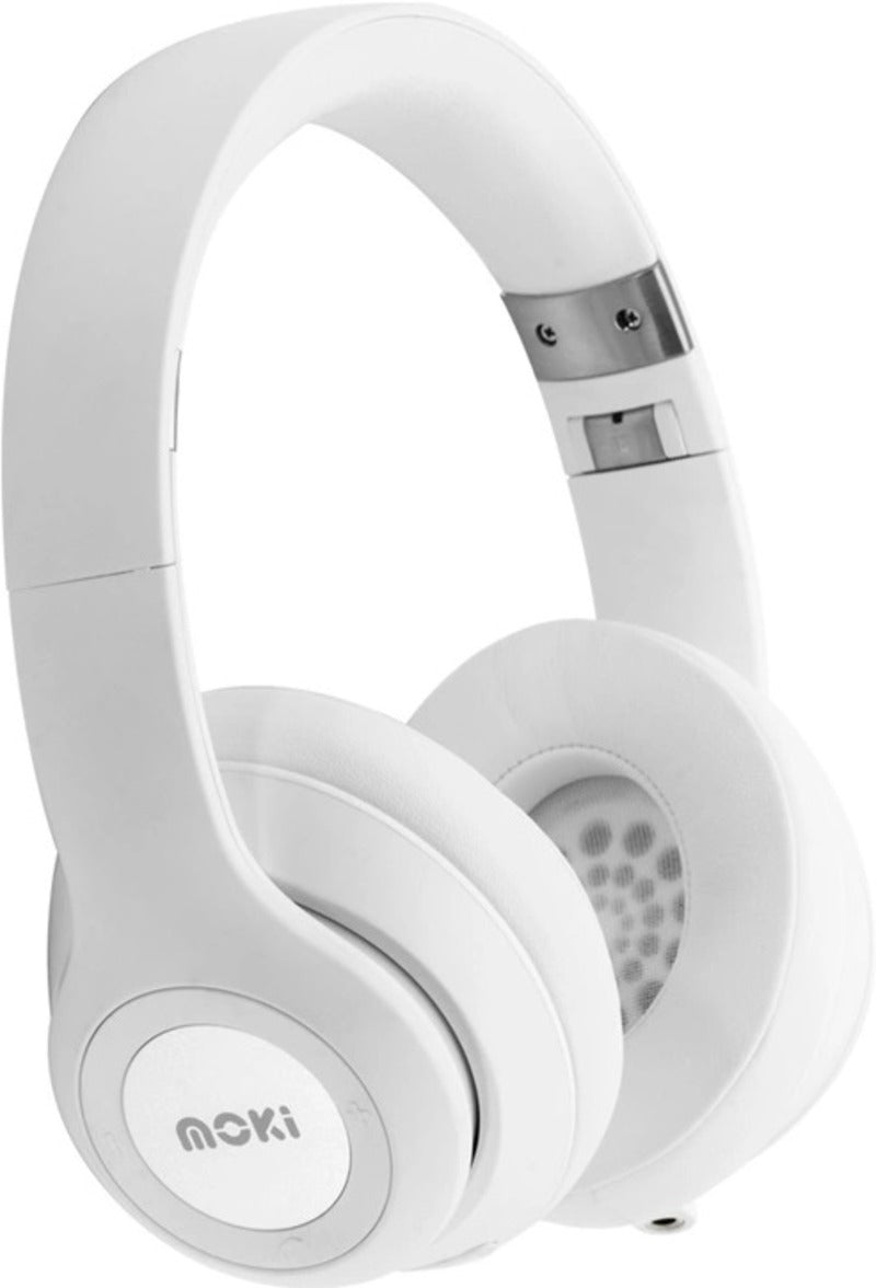 Moki Katana Wireless Over-Ear Bluetooth Headphones White