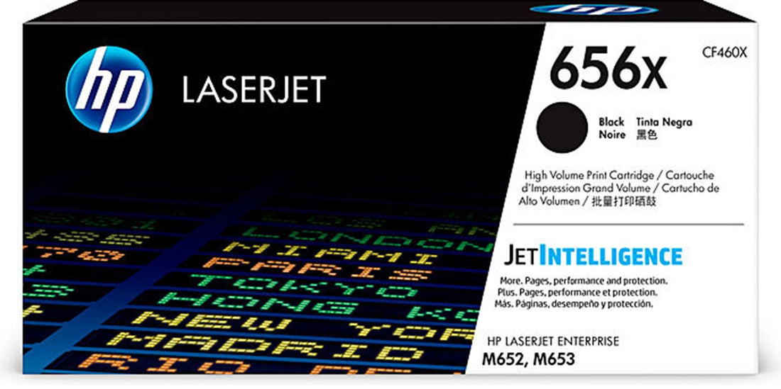 Genuine HP 656X Black Toner CF460X 27,000 Print