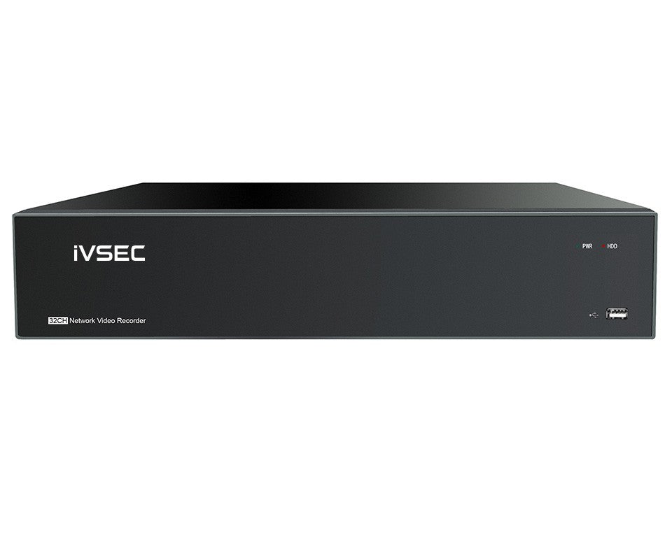 IVSEC NR564EXB NVR 64 CHANNELS 2 Ethernet PORTS 8 BAYS H265 2 4K HDMI