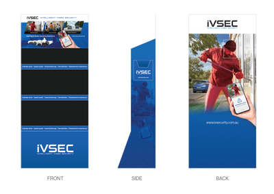 IVSEC POS DISPLAY STAND -Footprint 70 X 42 X 180CM - Free with IVSEC stocking order