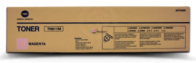 Konica Minolta TN611M (A070350) Genuine Magenta Toner Cartridge - 27k Print Yield