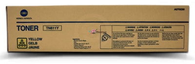 Konica Minolta TN611Y (A070250) Genuine Yellow Toner Cartridge - 27k Print Yield