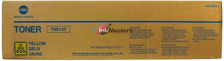 Konica Minolta TN613Y Yellow Toner - 27,000 prints - (A0TM250) (Genuine)
