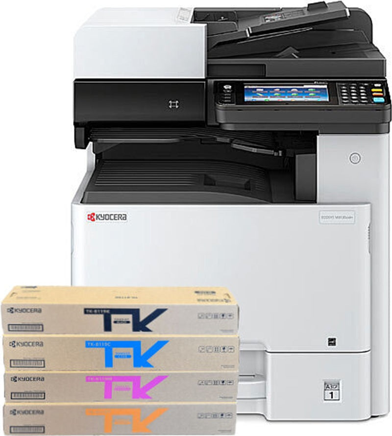 Kyocera A3 M8130cidn MFC Colour Laser Multifunctional Photocopier with Set of Toner