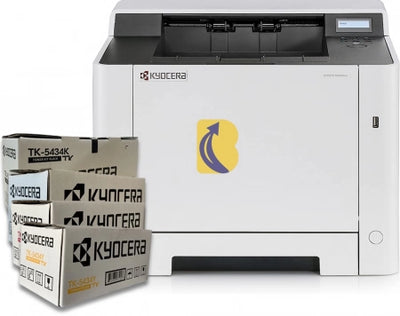SALE! Kyocera ECOSYS PA2100CX Colour Laser Printer + TK-5434 CMYK Toner Bundle