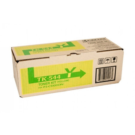 Genuine Kyocera TK544Y Yellow Toner Cartridge 4,000 Prints