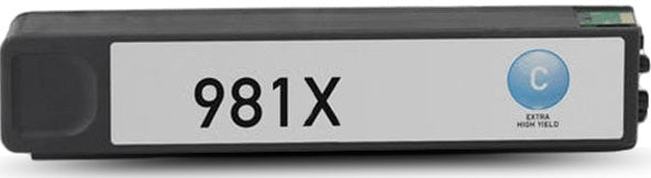 HP 981X Cyan Compatible Ink Cartridge L0R09A 10,000 Print