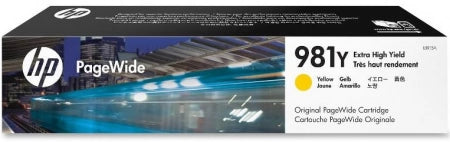 Genuine HP 981Y Yellow Extra High Yield Ink Cartridge L0R15A 16K Prints