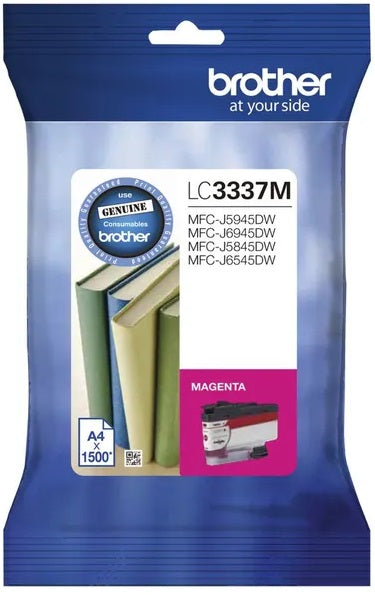 Genuine Brother LC-3337M Magenta Ink Cartridge 1,500 Print