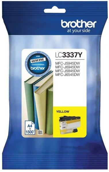 Genuine Brother LC-3337Y Yellow Ink Cartridge 1500 pages MFCJ5945DW / MFCJ6945DW