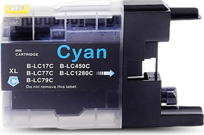 Brother LC77XLC Cyan High Yield Compatible Ink Cartridge 1.2K Print Yield
