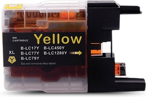 Brother LC77XLY Yellow High Yield Compatible Ink Cartridge 1.2K Print Yield