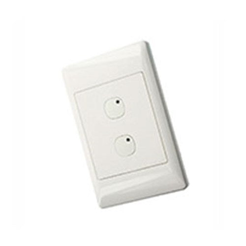 OMNI-BUS 2-BUTTON WALL SWITCH WHITE
