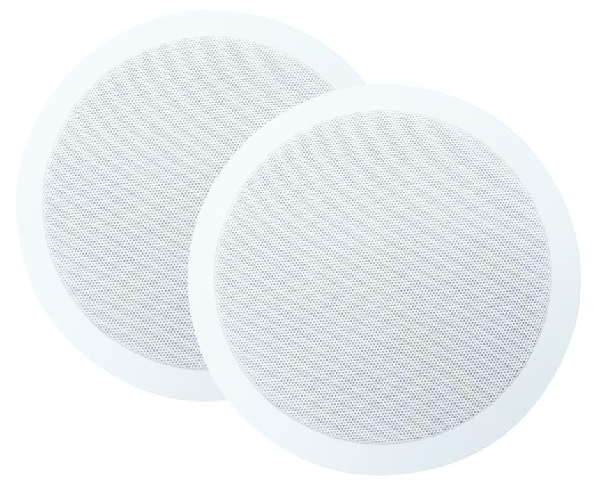 6.5" IN-CEILING SPEAKER PAIR 60W GREAT SOUND WORKS WITH SONOS AMPS HEOS AMPS and MORE