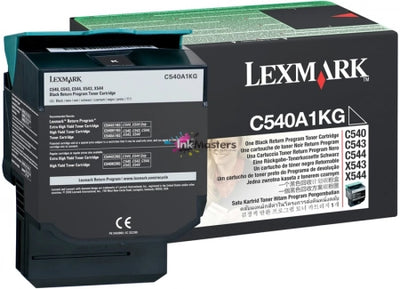 Lexmark C540A1KG Black Genuine Toner Cartridge 1,000 Yield