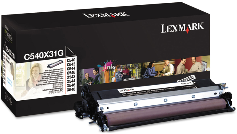 Genuine Lexmark C540X31G Black Developer Unit 30,000 Yield