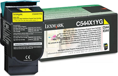 Genuine Lexmark C544X1YG Yellow Extra High Yield Toner Cartridge 4K Print Yield