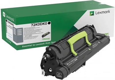 Genuine Lexmark 72K0DK0 Black Developer Unit 300K Print Yield