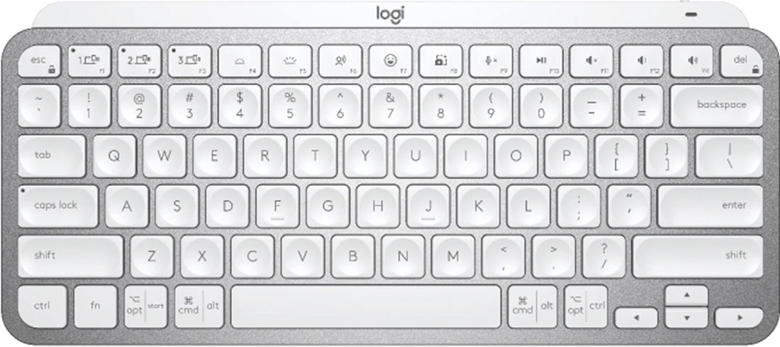 Logitech MX Master KEYS Mini Illuminated Wireless TKL Keyboard - Pale Grey