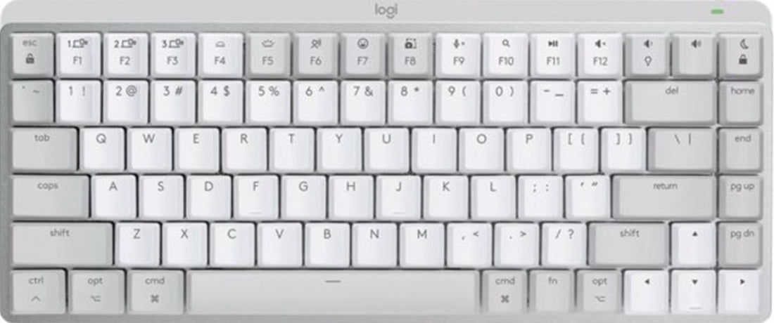Logitech MX Mechanical Mini Wireless Keyboard for Mac (Pale Grey)