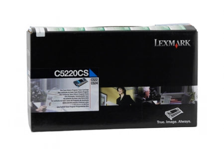 Lexmark C5220CS Cyan Genuine Toner Cartridge 3K Print Yield