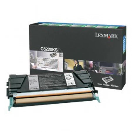 Lexmark C5220KS Black Genuine Toner Cartridge 4,000 Yield