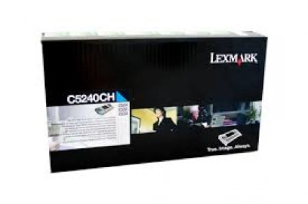 Genuine Lexmark C5240CH Cyan Toner Cartridge 5,000 Yield