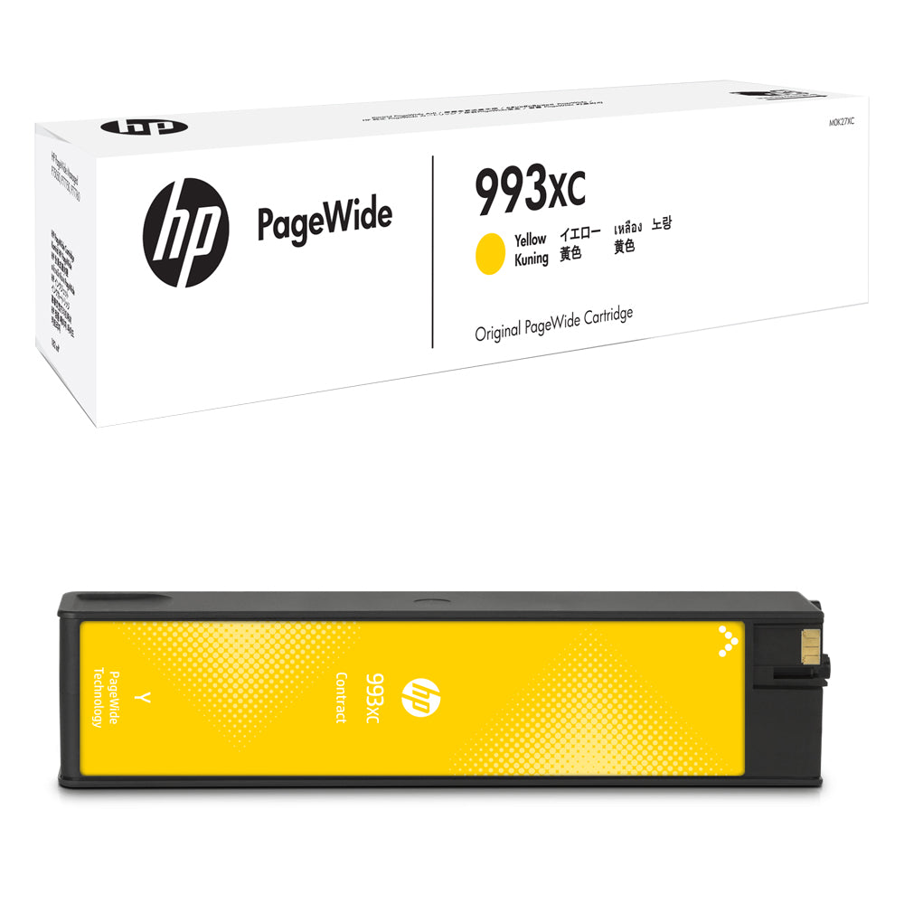 Genuine HP 993XC Yellow Contract PageWide Cartridge M0K27XC 16,000 Print