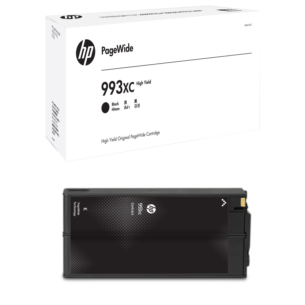 Genuine HP 993XC Black Contract PageWide Cartridge M0K31XC ~ 22,000 Prints High Capecity
