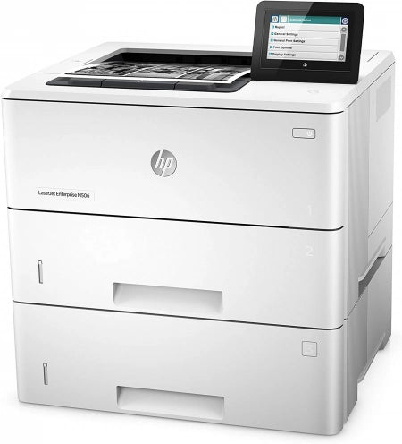 HP LaserJet Managed M506xm A4 Mono Laser Printer 2x Trays Second Hand