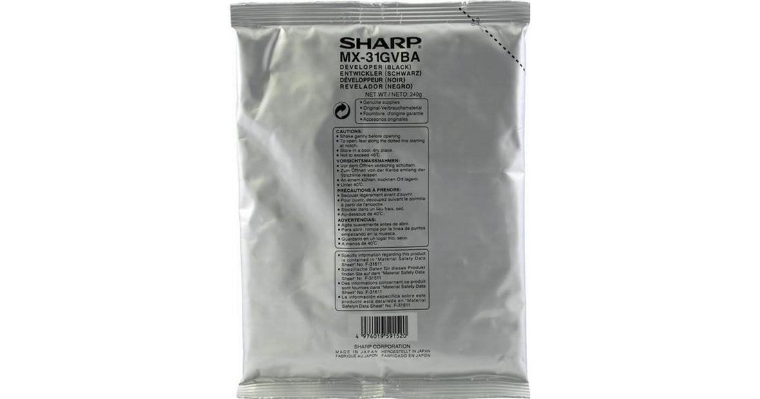 Sharp MX-31GVBA MX31GVBA Genuine Black Developer