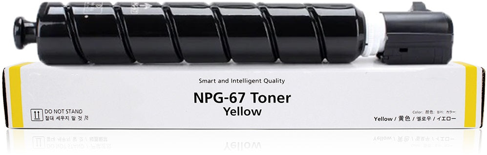 Canon TG67Y GPR53 NPG67 Compatible Yellow Toner Cartridge 19, 000 Print