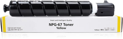 Canon TG67Y GPR53 NPG67 Compatible Yellow Toner Cartridge 19, 000 Print
