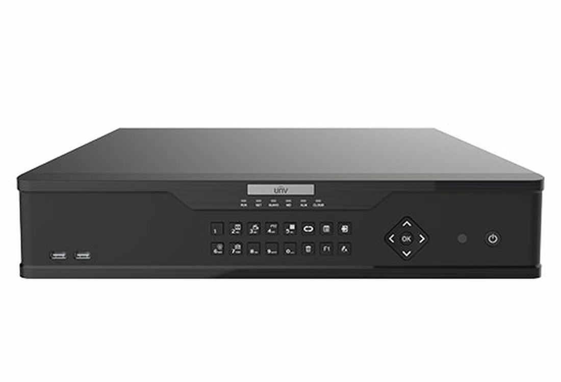 Uniview Prime 64CH BLK NVR 12MP UL TRA265/H.265/4 2xNIC 384Mbps 2 CH@12MP METAL 8xSATA@10TB