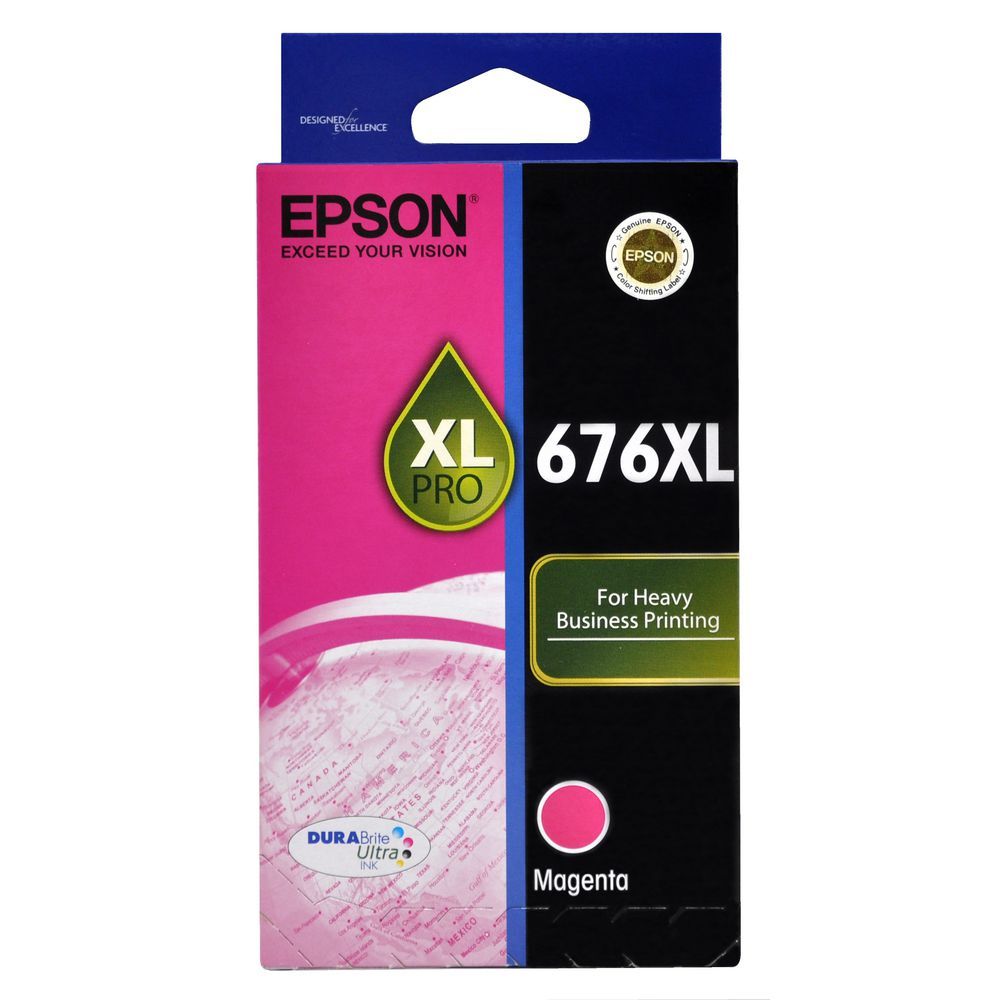 Epson 676XL C13T676392 Magenta Genuine Ink Cartidge 1,200 Print