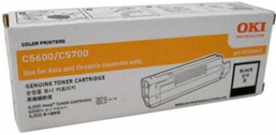 Genuine OKI C5600/C5700 43324412 Black Toner Cartridge 6,000 Prints