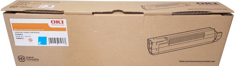 OKI C8600 43487727 Cyan Genuine Toner Cartridge 6,000 Print