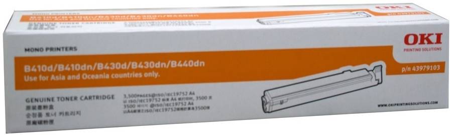 OKI B410 43979103 Black Genuine Toner Cartridge 3,500 Print