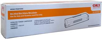 Genuine OKI B430 43979203 Black Toner Cartridge 7,000 Print