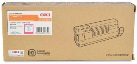 Genuine OKI C710/C711 Magenta Toner Cartridge 44318610 11,500 Prints