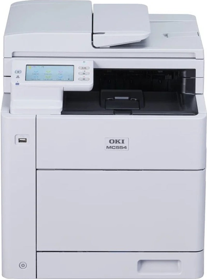 OKI MC554dnw A4 Colour Multifunction Printer (Print, Scan, Copy, Fax | 32ppm | Duplex | Wi-Fi)